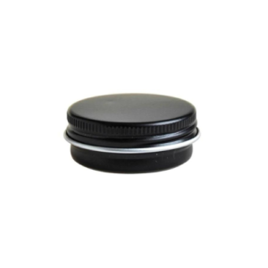 Black Lip Balm Tin 15g Aluminium